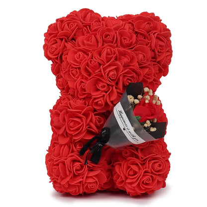 1Pc 25M Artificial Flower Eternal Rose Teddy Bear for Mom Mother'S Day Birthday Valentine'S Day Anniversary Gifts & Decorations