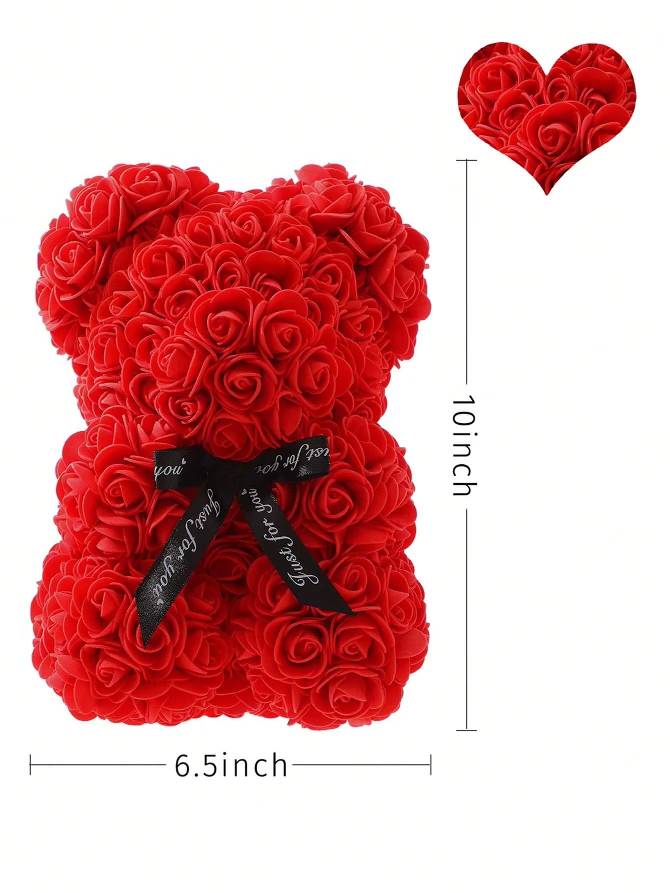 1Pc 25M Artificial Flower Eternal Rose Teddy Bear for Mom Mother'S Day Birthday Valentine'S Day Anniversary Gifts & Decorations