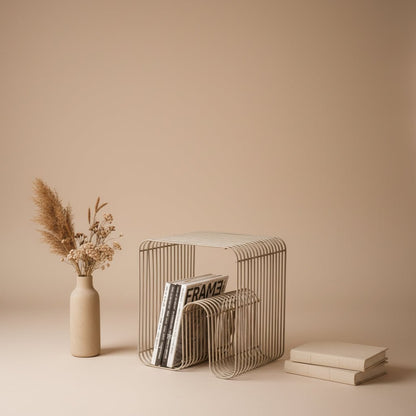 Curva Coffee Table Bookshelf - LIVORA