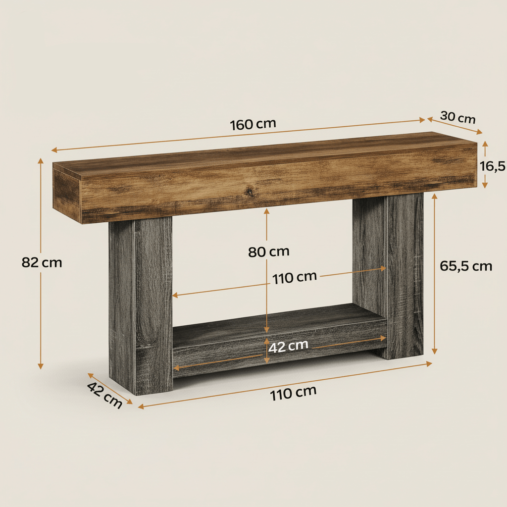 Bauernhaus Konsolentisch - LIVORA
