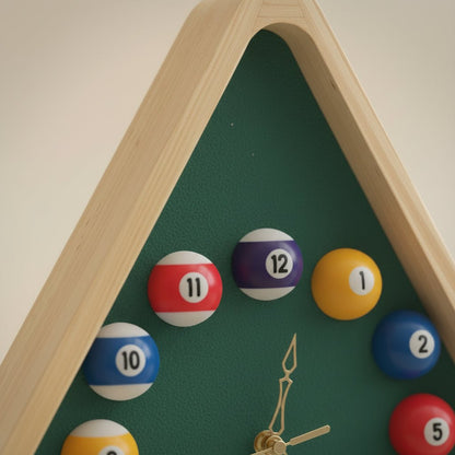 Vintage Billiard Wood Clock - LIVORA