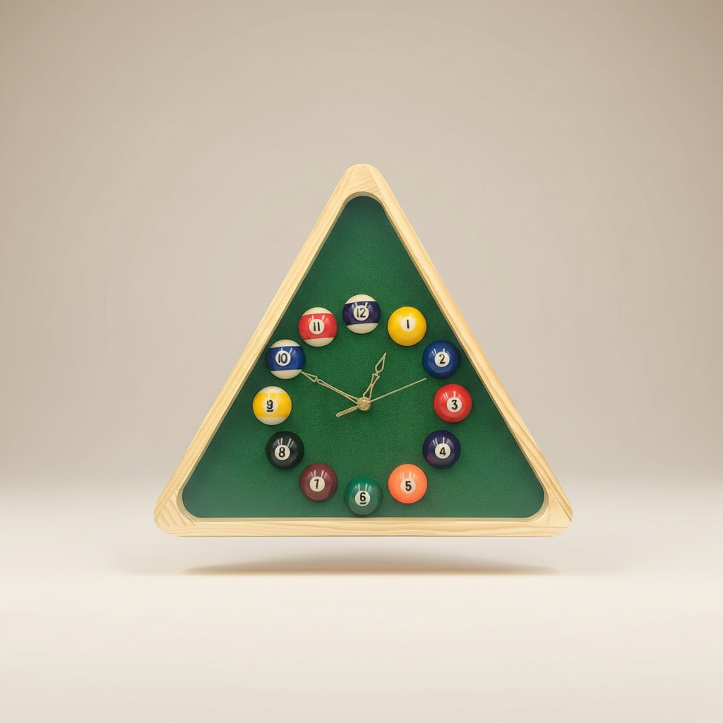 Vintage Billiard Wood Clock - LIVORA