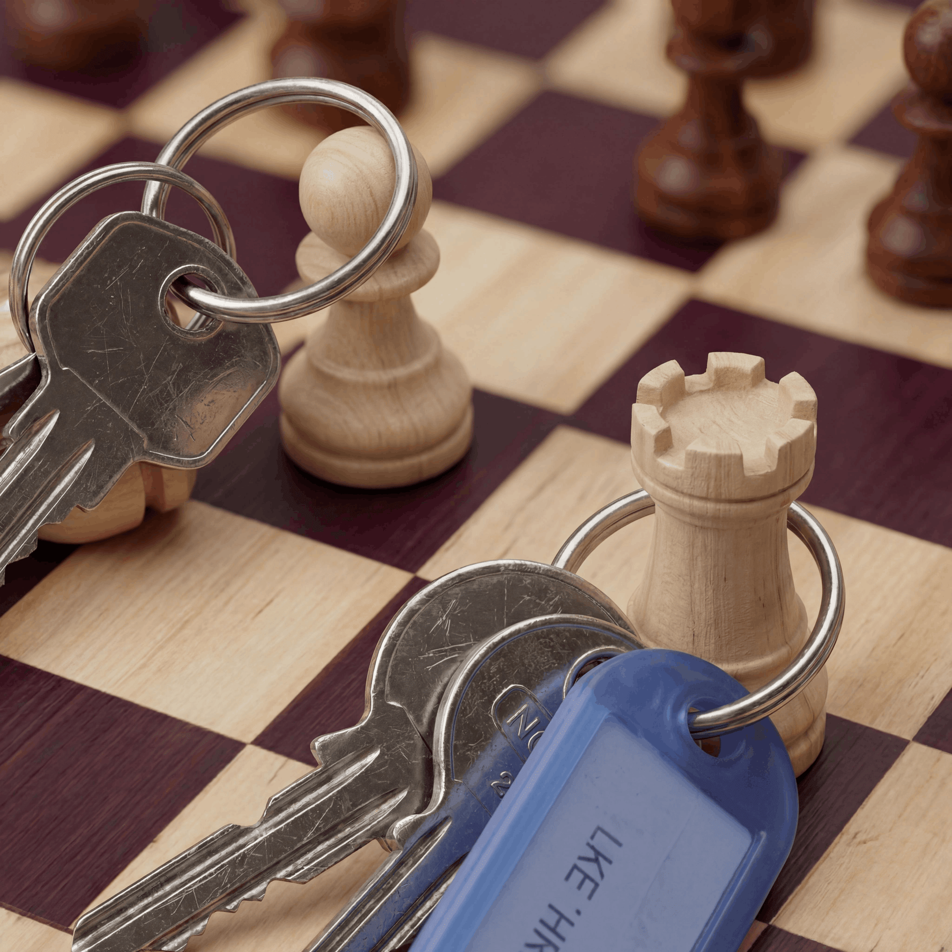 Wooden Chess Key Holder - LIVORA